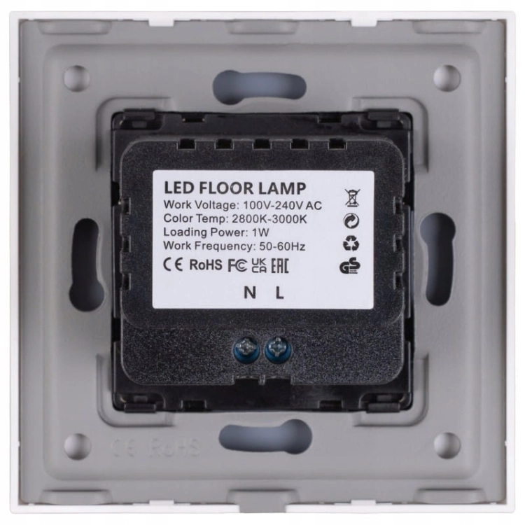Lampka LED Podłogowa Schodowa Ścienna Szklana Złota
