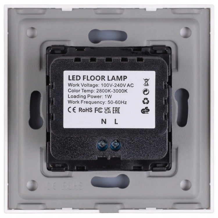 Lampka LED Podłogowa Schodowa Ścienna Złota Zestaw z Ramką PCV