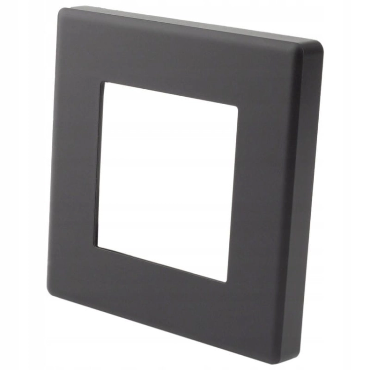 Lampka LED Podłogowa Schodowa Ścienna Czarna Zestaw z Ramką PCV