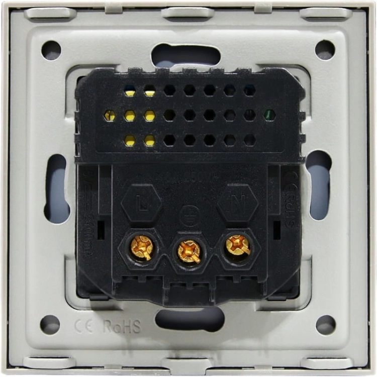 Gniazdo Gniazdko Szklane Szare + Podwójna Ładowarka USB Typ A+A 2.4A