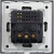 Gniazdo Szklane Kontakt + 2 x USB A+C 2.4A Czarne