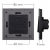 Gniazdo Szklane Kontakt + 2 x USB A+C 2.4A Czarne