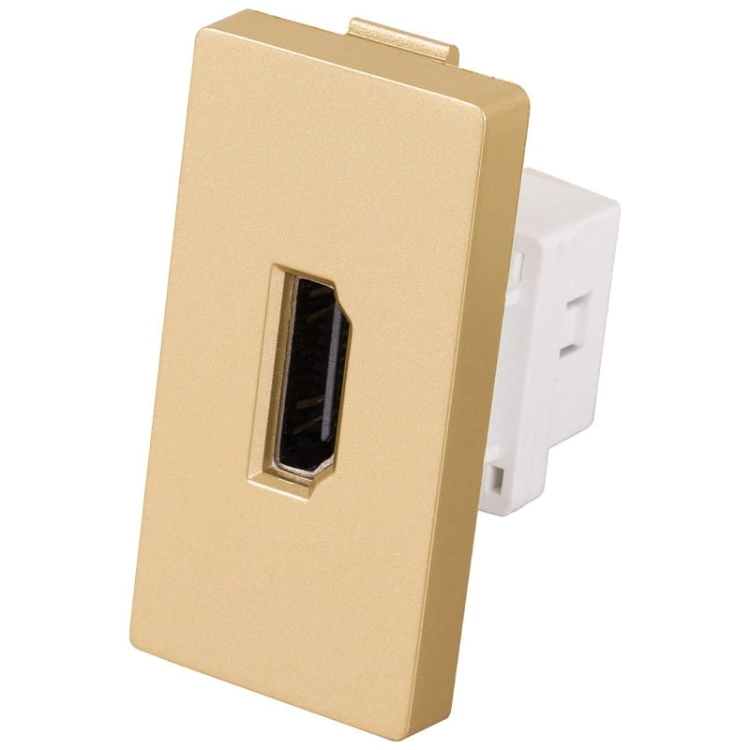 Moduł Złącze Gniazdko HDMI Złote do Ramek