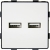 Moduł Podwójna Ładowarka USB Typ A+A 3.1A Biała do Ramek MIUUN