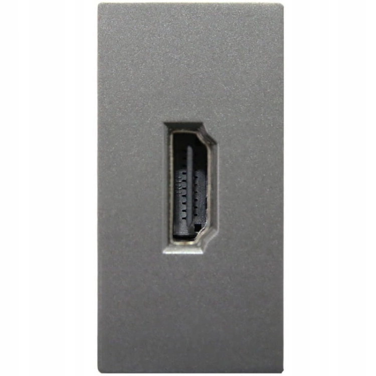 Moduł Gniazdo HDMI Szare Moduł do Ramek